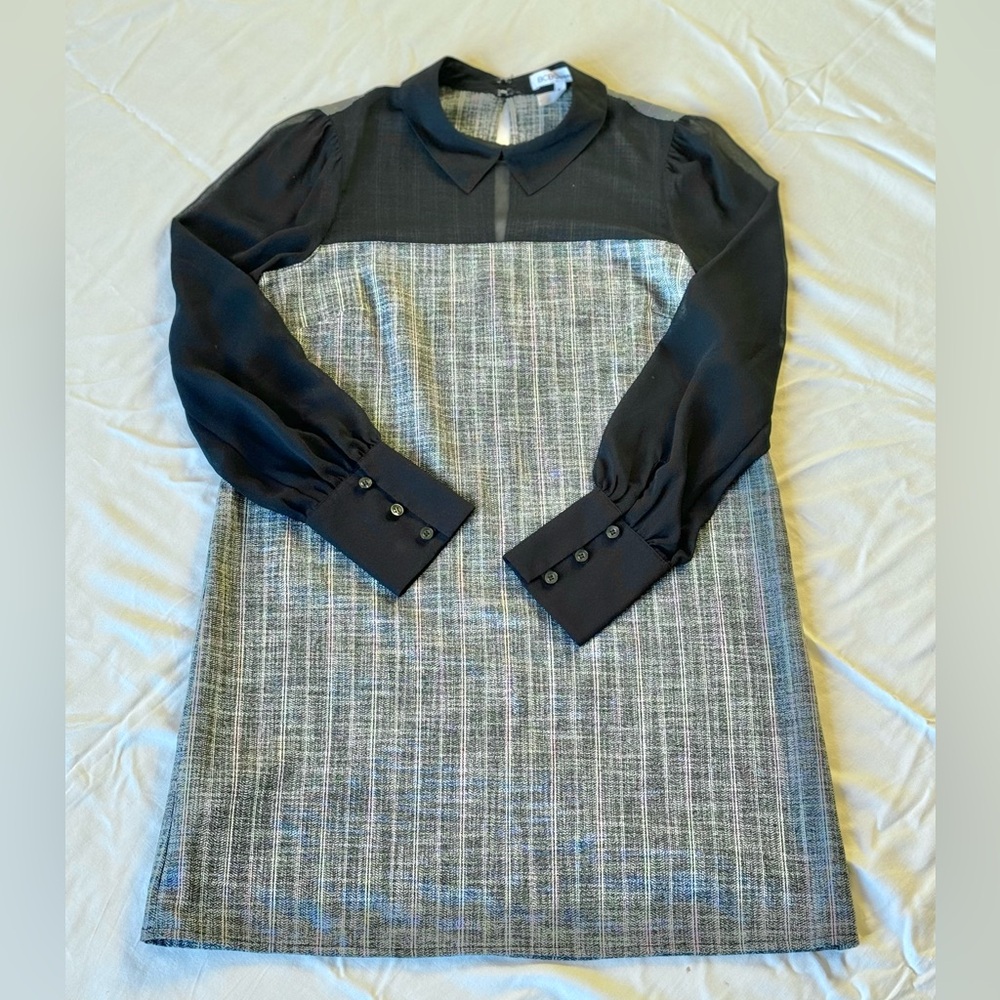 BCBGeneration Long Sleeve Collar Shirt Dress